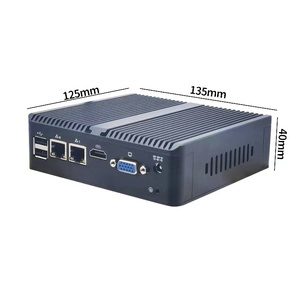 N2840 PC industriale con 2 LAN 2 * RS232 Win10 Pro Computer industriale Pc Fanles Mini Pc Computer Desktop - Product Image 3