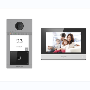 Hik Biometric Access Control Kit Ready to Ship IP <strong>Video</strong> <strong>Intercom</strong> DS-KV8113-WME1 + DS-KH6320-WTE1 with 16 GB TF Card - Product Image 1