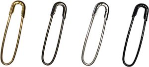 22 Mét Bronze Vàng Bạc Đen Kim Loại U Hình Cuộn Dây Ít Loopless Đen U An Toàn Pin Cho Treo - Product Image 6