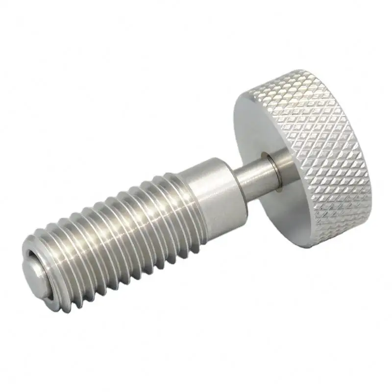 MITAS Stainless Steel Reset Knob Plunger Knurled Head Grip Spring Positioning Plunger Pin Threaded Indexing Stroke Pin