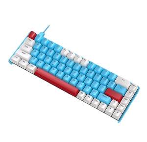 Teclado mecánico RGB personalizado con 68 teclas, Teclado mecánico Wolf T8 gratis para tableta, portátil, teclado para juegos de ordenador