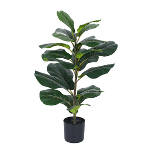 Ev dekorasyon keman yaprak incir bonzai ağacı yapay saksı bitki banyan ağacı - Product Image 5