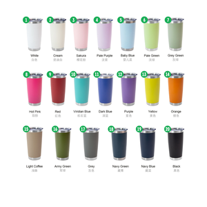 Nhà Máy Bán Buôn Biểu Tượng Tùy Chỉnh Thép Không Gỉ Cách Điện Bột Tráng 20 30Oz Xe Du Lịch Cốc Cốc Cốc Với Nắp Cho Cà Phê - Product Image 2