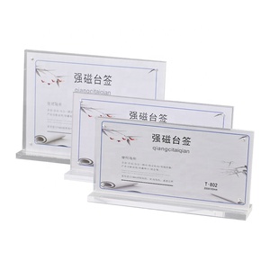 A4 Kích Thước T Hình Dạng Từ Giá Rẻ Acrylic Hiển Thị Bảng Thẻ, Acrylic Giữ Dấu Hiệu, Máy Tính Để Bàn Menu Hiển Thị Đứng - Product Image 2