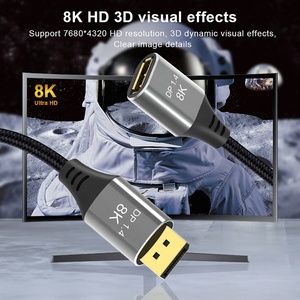 Displayport Male to Female Extension Cable Displayport DP to Displayport DP Display Port 1.4V 8K 60Hz Converter Adapter Cable - Product Image 5