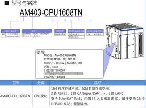 Controller logico programmabile di tipo popolare più venduto AM403-CPU1608TP Inovance serie AM400 merci di qualità originale - Product Image 2