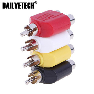 <strong>Audio</strong> Cables RCA Y <strong>Splitter</strong> AV <strong>Audio</strong> Video Plug Converters <strong>1</strong> Male to <strong>2</strong> Female Digital Cables Adapters Jack Plug - Product Image 4
