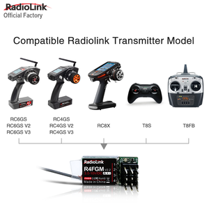 Radyolink fabrika R4FGM alıcı için 2.4GHz 3-10VDC 4 kanallar RC Gyro Mini RC araçlar arabalar ve tekneler için radyo RC4GS V3 RC6GS - Product Image 5