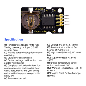 Keyes tudio DS3231 Takt modul 1-teilige integrierte Schaltkreise FR4 Paypal TT Handels sicherung DHL FEDEX UPS EMS TNT ETC für Arduino