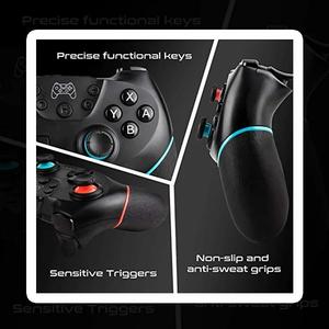 Wireless <strong>Controller</strong> Compatible for Nintendo Switch Adjustable Turbo with 6-Axis Vibration Gamepad for <strong>PC</strong>/NS Lite Console - Product Image 2