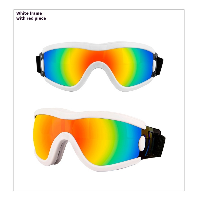 Verres de couleur à monture blanche