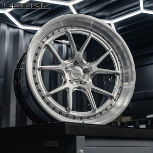 3 peças de alumínio forjado Rodas Passageiro Brushing20 22 Rodas 5x114.3 5x112 5x130 para Brand Car <span class=keywords><strong>Wheels</strong></span> para Mercedes Bmw RR benz - Product Image 1