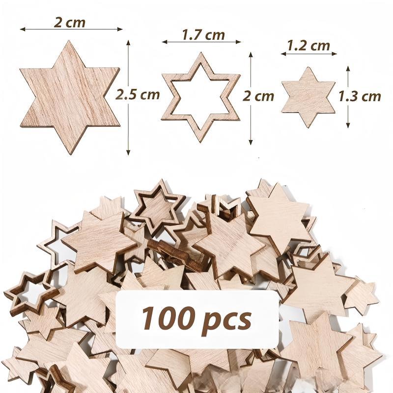 Estrella de seis puntas con hueco de tamaño 100.