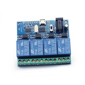 タイプ4クワッドUSBリレーモジュールUSBインテリジェント制御スイッチUSBコンピュータースイッチ - Product Image 1