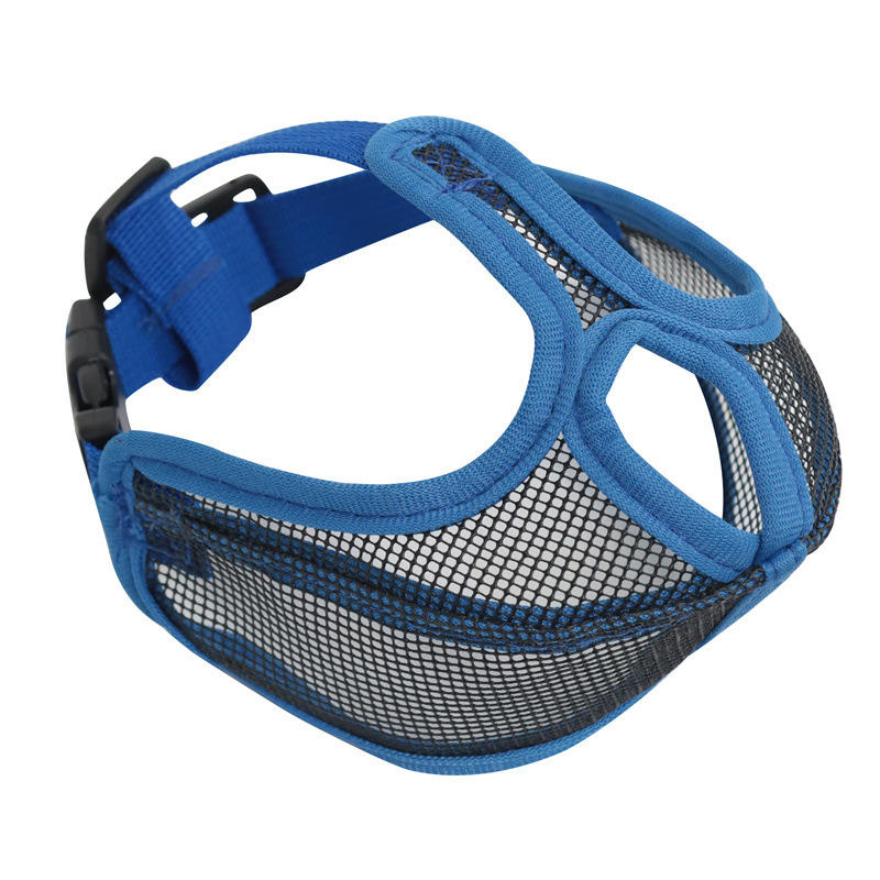Upgraded dog mask, blue
