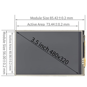Raspberry Pi 3,5-Zoll-3B/4B-Touchscreen-Display IPS-Hochgeschwindigkeits-SPI-LCM-TFT-Panel unterstützt den Retropie-Monitor-Typ