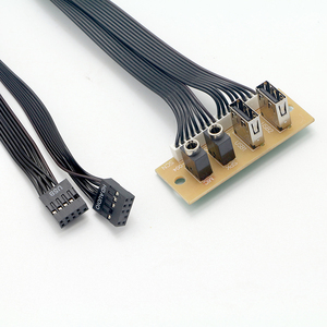 Accesorios de computadora Audio Mic Entrada Salida Cable de placa base USB dual para caja de computadora - Product Image 3