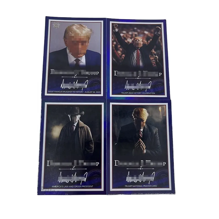 2024 Trumps Never Surrender Card Last mugshot Card Edición limitada-tarjeta comercial de Edición especial Trumps coleccionables personalizados