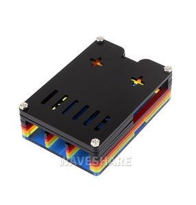 Custodia in acrilico arcobaleno per Raspberry Pi 5, custodia in acrilico traslucido colorato, supporta l'installazione di un dispositivo di raffreddamento attivo ufficiale - Product Image 2