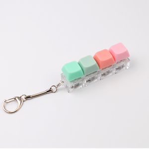 Thiết kế sáng tạo Keycaps LED ánh sáng nhấp chuột thần tài Keychain nhiều màu sắc tùy chọn căng thẳng cứu trợ đồ chơi - Product Image 2