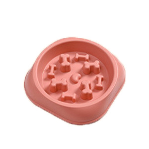 多色印花塑料慢食品碗猫狗易于清洁，适合中小型户外四季使用 - Product Image 4