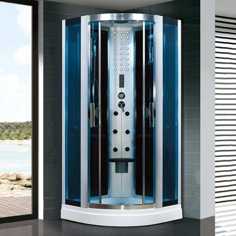 Hot Sale Acryl Design Indoor Home Gehärtetes Glas Sauna Dampf dusche Generator Raum