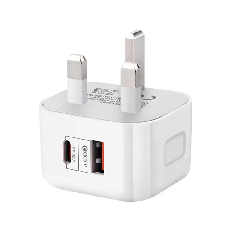 20W A + C UK Plug USB C Chargeur Charge Rapide Voyage Chargeur Mural Adaptateur Secteur Pour Téléphones