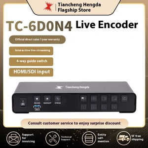 TC 6 d0n4 4CH HD MI/4CH SDI Live Streaming Encoder con guida interruttore di registrazione Push per Radio e TV - Product Image 5