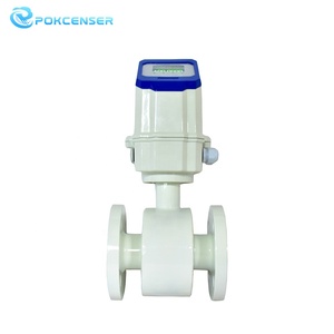Pokcenser Electromagnetic <strong>Flowmeter</strong> Made in China 4-20mA <strong>Pulse</strong> Frequency <strong>Output</strong> LCD OLED Flow Indicator - Product Image 2