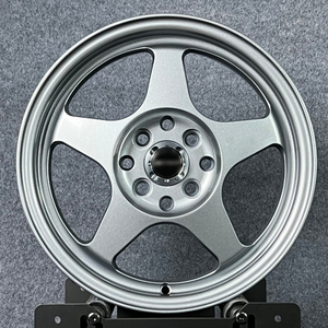 شكل تدفق 16 سباق 16 x سويفت 4x4 بوصة فضي لهوندا سيفيك فيت سوزوكي FN2 مازدا FK7 FD2 ملعقة S388 Jdm عجلات سيارة - Product Image 3