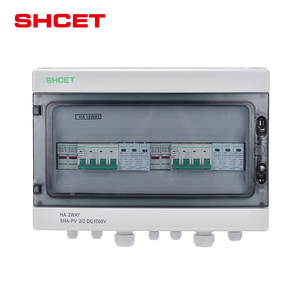 HAプラスチックIP65防水分布ソーラーDC PVコンバイナーボックス2 in 2 out 1000VDC 12 6 11 24弦セット - Product Image 6
