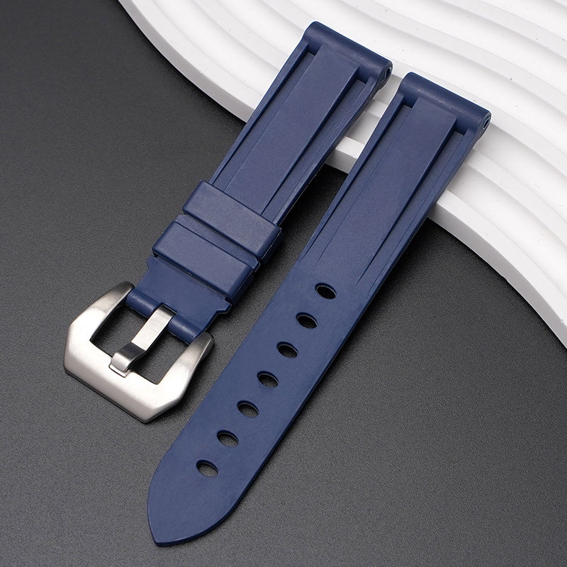 Navy Blue+Silver Buckle
