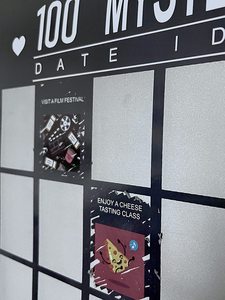 100日期遗愿清单折叠刮刮乐海报，约会之夜创意刮刮乐挑战情侣刮刮乐 - Product Image 4