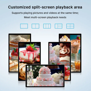 Alto brillo 32 pulgadas Full HD Pantalla LCD ultrafina Colgante de pared Máquina de publicidad Red Android Señalización digital - Product Image 4