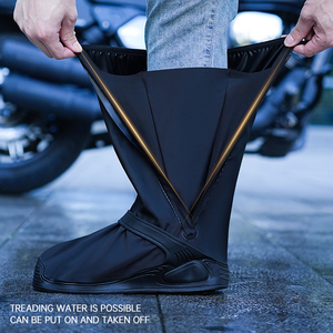 Unisex hafif PVC yağmur botu kaymaz kauçuk taban özelleştirilebilir yumuşak nefes su geçirmez ayakkabı kapağı - Product Image 3