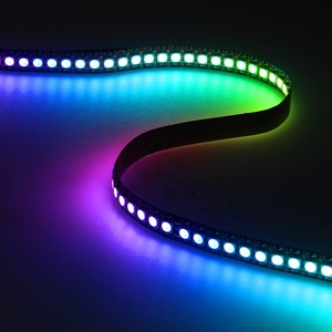 RGB นำแถบแสง Rgbic ดิจิตอลแอดเดรส WS2812B WS2811 5โวลต์ SMD5050พิกเซล RGB นำแถบแสง