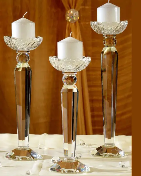 Candelabro portavelas de cristal MH-1522