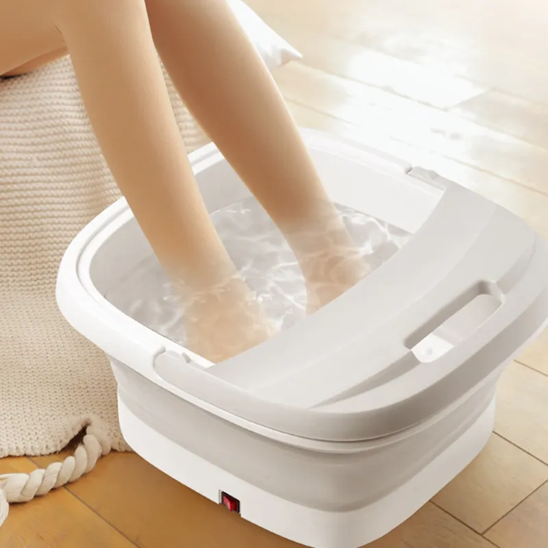 Portable Relax Foldable Foot Massage Soaking Bucket Basin Collapsible Electric Foot Spa Bath Massager Machine