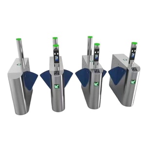 Flap Barrier Turnstile <strong>Access</strong> <strong>Control</strong> <strong>System</strong> Face/Fingerprint/RFID Card Reader Supports Single/Dual Lane - Product Image 3