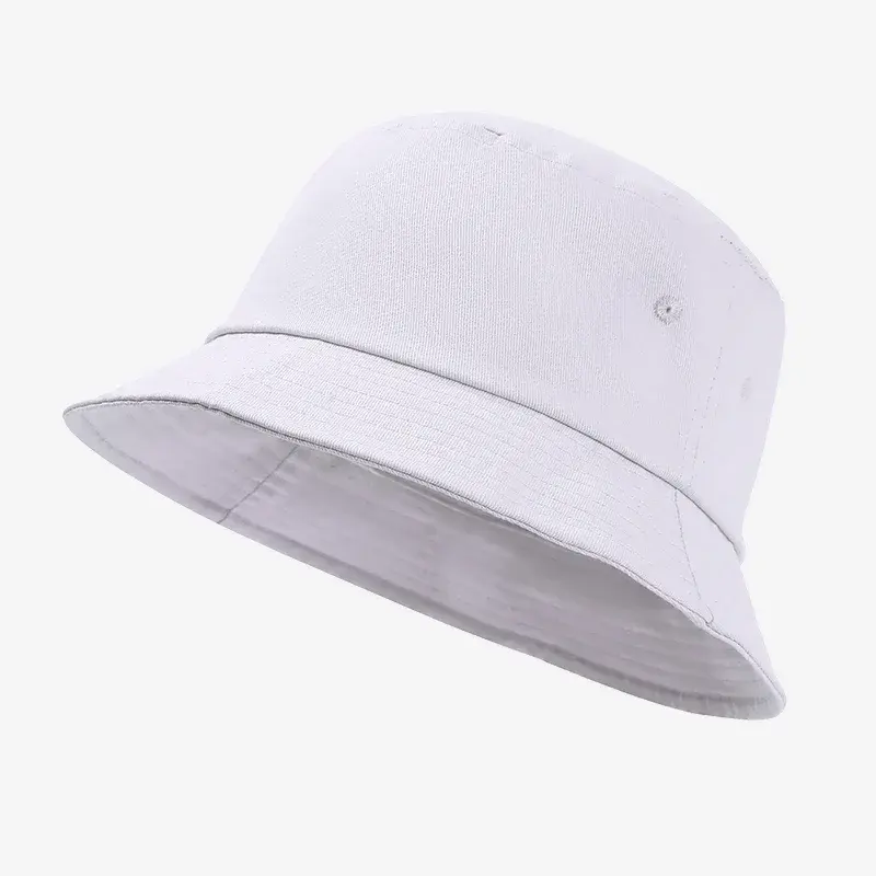Wholesale Custom Embroidery Design Logo Spring And Summer Fisherman Reversible Cotton Panama Fisherman Bucket Hat For Adult Kids
