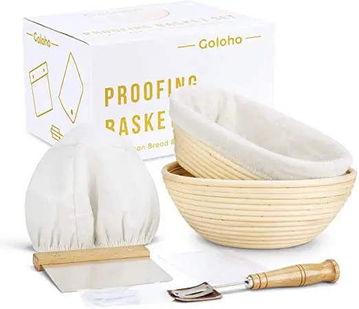 Di Vendita caldo Pane Proofing Cestino Con Accessori Pane Proofing Cestino Set Eco-Friendly Handmade Pane Proofing Set