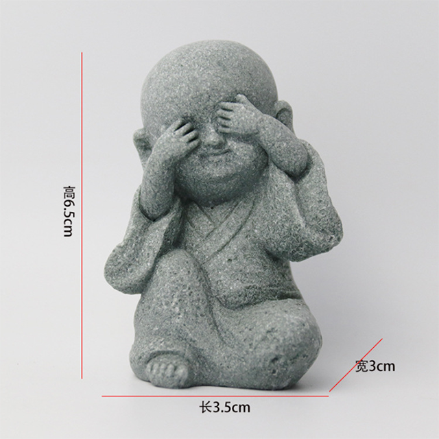 Don't look at the little novice monk