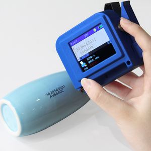 ボトルロゴミニインクジェット印刷機コードデーター12.7MMオンラインインクジェットハンドヘルドプリンターmutli言語