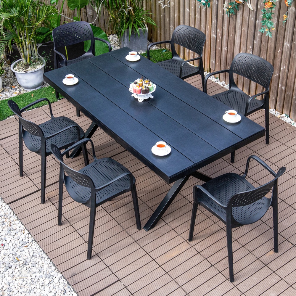 DB-180 * 90cm table et 6 chaises