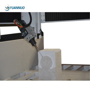 Fresadora de grabado de madera YN1325 YN1530 YN2040, 4 ejes, gran tamaño, 180 grados, enrutador atc cnc con eje Z alto y husillo giratorio