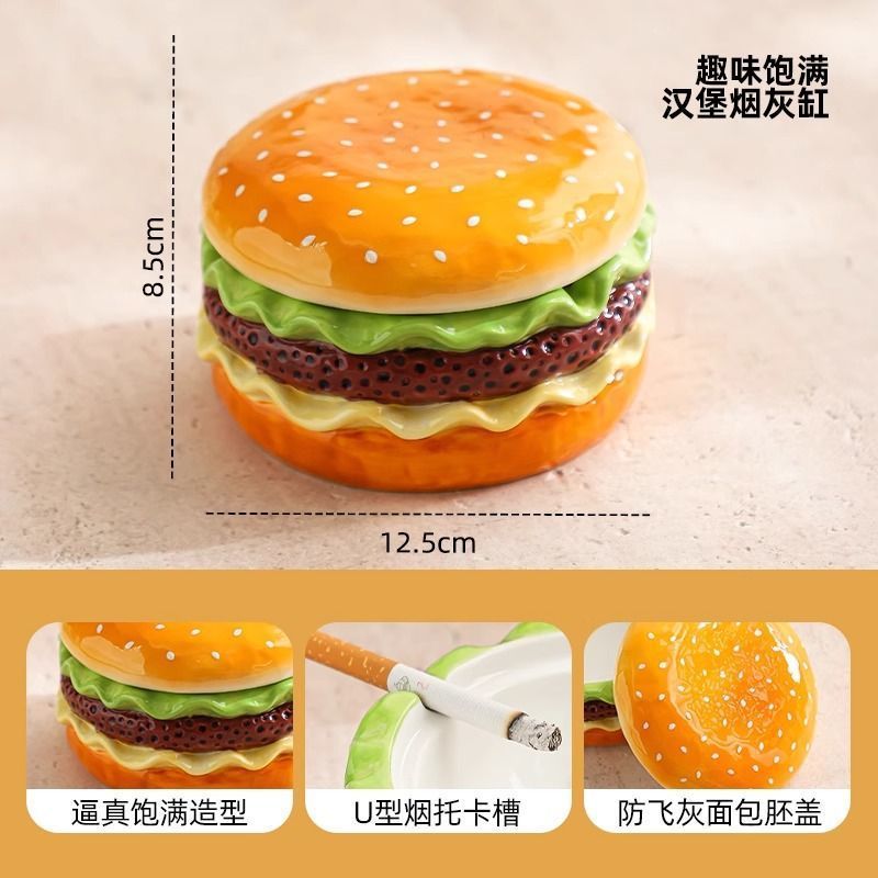 Creative Hamburger Ashtray