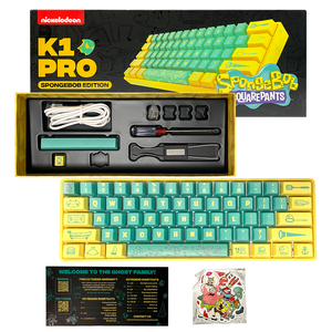 TOPSTYLE-teclado TKB-K1Y para juegos con cable, miniteclado RGB con 61 teclas de ordenador, sin punzón, mecánico