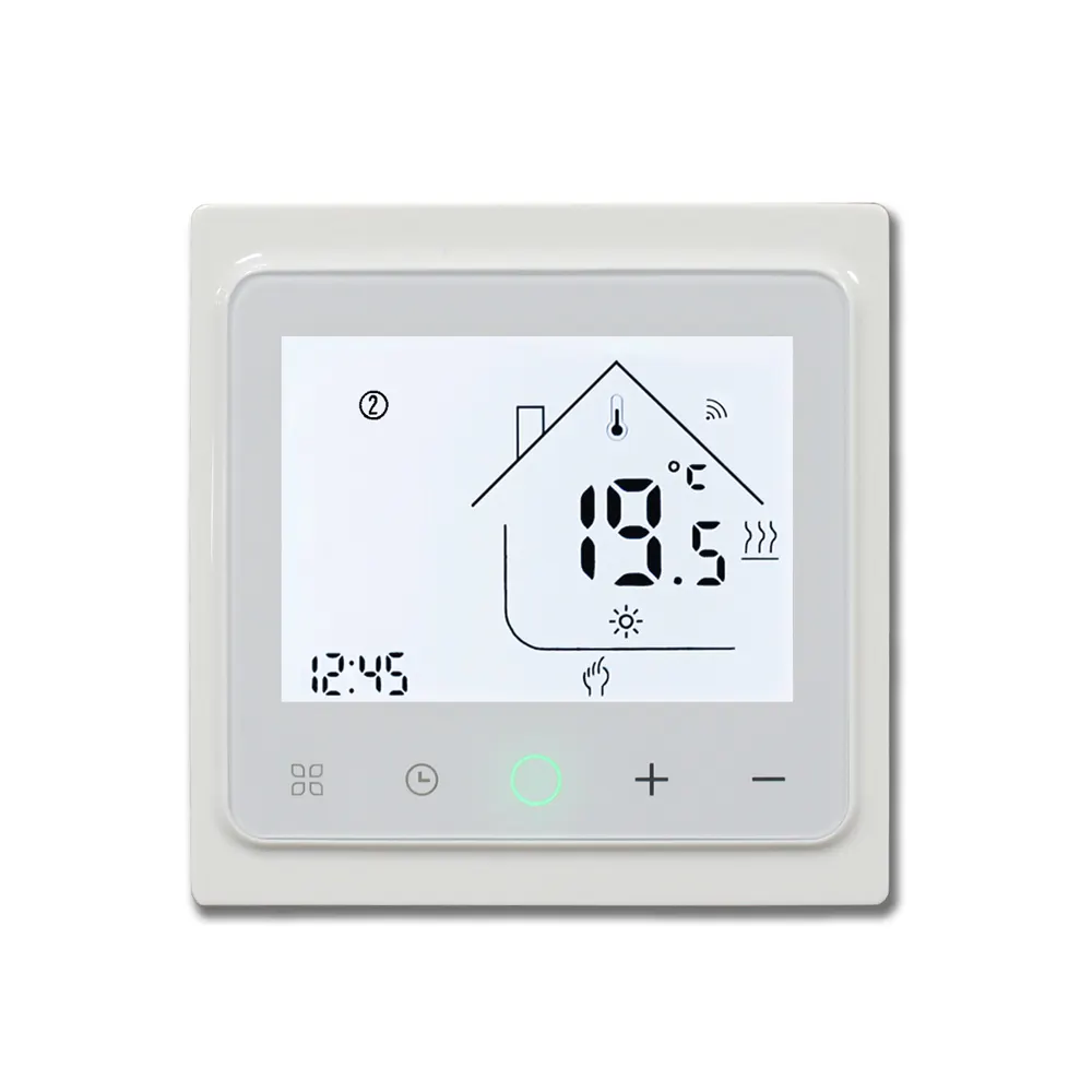Msthermic Digital Electric Weekly-Programmable WiFi Touch Screen Floor Heating Thermostat for Room