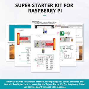 Robot linking Raspberry Pi Super Starter Kit für Raspberry Pi Modell 5 4 3B 3B 3A 2B 1B 1A Zero W Diy Kit