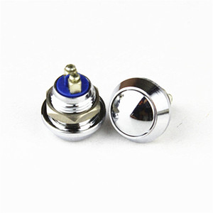 2Pin Mini <strong>Switch</strong> 12mm 2A Waterproof <strong>Switch</strong> Momentary <strong>Push</strong> <strong>Button</strong> <strong>Switch</strong> Reset Non-locking Metal Shell 1NO - Product Image 2